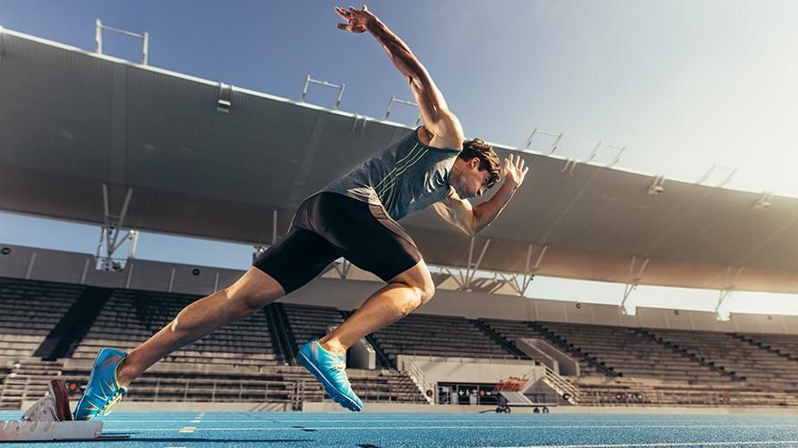 Различни тичане на къси разстояния в леката атлетика
